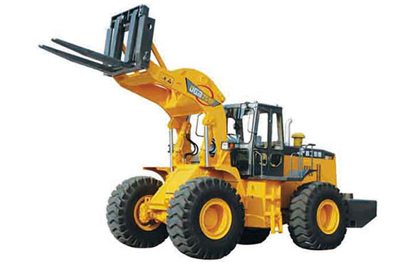 第一臺(tái)晉工叉裝機(jī)下線。